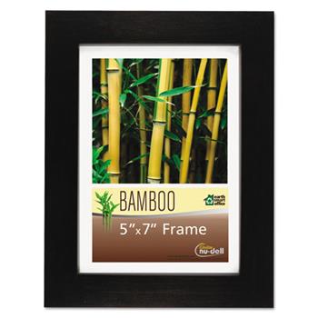 NuDell Bamboo Frame, 5 x 7, Black