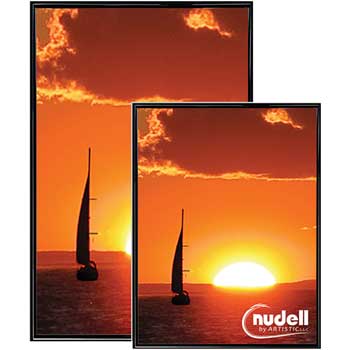 NuDell™ Metal Poster Frame, Plastic Face, 18 x 24, Black