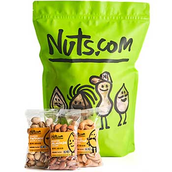 Nuts.com Nutty Best Sellers Variety Pack, 2.5 oz. Bag, 24/CS