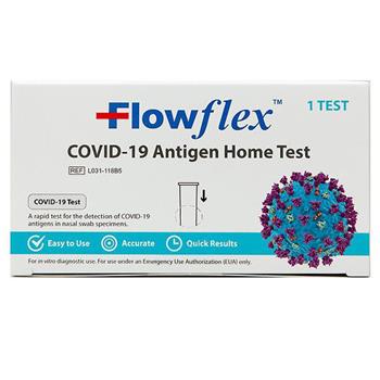Flowflex COVID-19 Antigen Home Test, 1 Per Kit