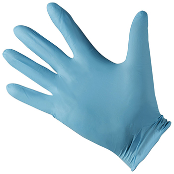 W.B. Mason Co. Powder-Free General Purpose Gloves, Nitrile, Large, 100/BX