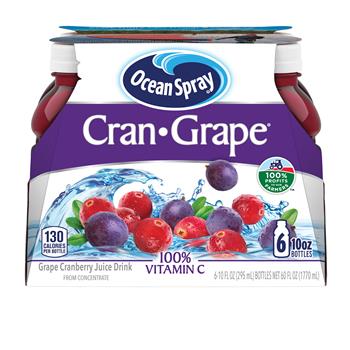 Ocean Spray Cran- Grape Juice Drink 10 fl oz, 24/Case