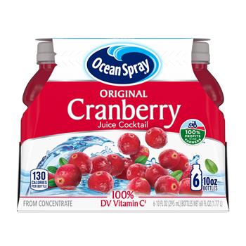 Ocean Spray Cranberry Juice Cocktail, 10 fl oz, 24/Case