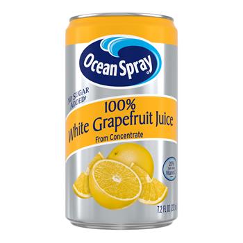Ocean Spray 100% White Grapefruit, 7.2 oz, 24/Case