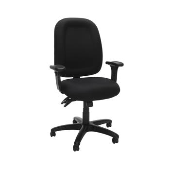 OFM Ergonomic Mid-Back Task Chair with Arms, Black