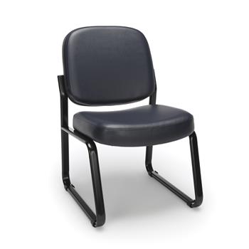 OFM Armless Guest and Reception Chair, Navy