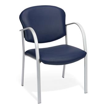 OFM Contract Guest Vinyl Chair, Navy