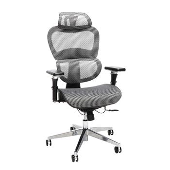 OFM Ergo Office Chair featuring Mesh Back and Seat with Optional Headrest, Gray