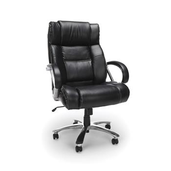 OFM Avenger Series Big and Tall Bonded Leather Executive Office Chair, Black