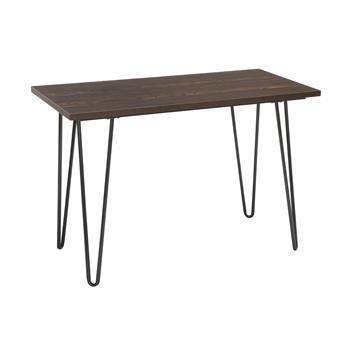 OFM Essentials Collection 44&quot; Home Retro Desk, Writing Desk with Hairpin Legs, Gray/Wenge