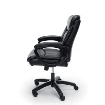 Model ESS-6020 Essentials by OFM Executive Office Chair with Arms OFMESS6020BLK 