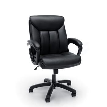 OFM™ Essentials Collection Executive Office Chair, Black/Black