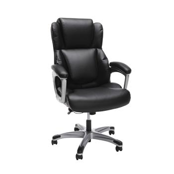 OFM Essentials Collection Ergonomic Executive Bonded Leather Office Chair, Black