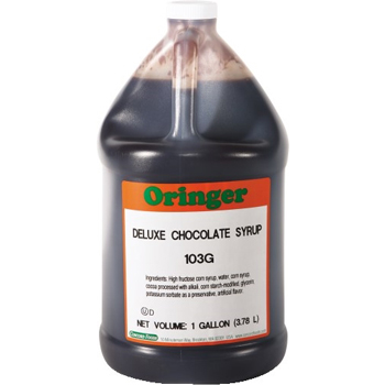 Oringer Chocolate Syrup, 1 gallon, 4/CS
