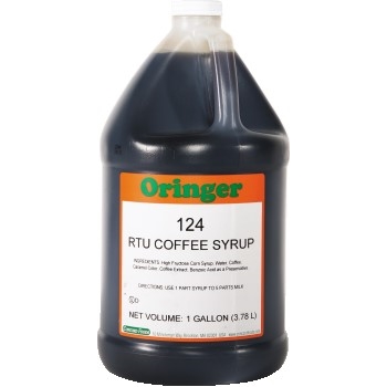 Oringer Coffee Fountain Syrup, 1 Gallon