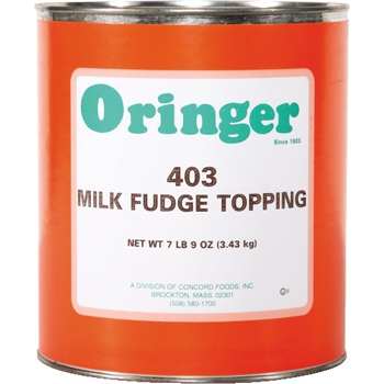 Oringer Milk Fudge Topping, 7.56 lb