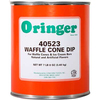 Oringer Waffle Cone Dip #10 Can