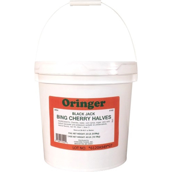 Oringer Bing Cherry Halves, 2 gal , 2 Buckets/Case