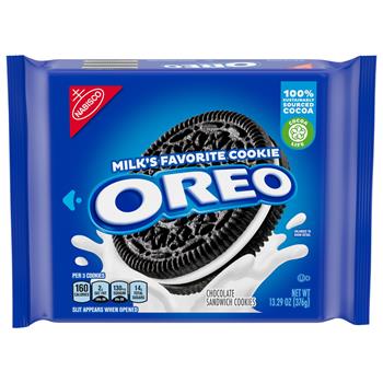 Oreo Chocolate Sandwich Cookies, 13.29 oz, 12 Packs/Case