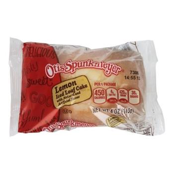 Otis Spunkmeyer Iced Lemon Loaf Cake, 4 oz, 12/Case, 2 Boxes/Case