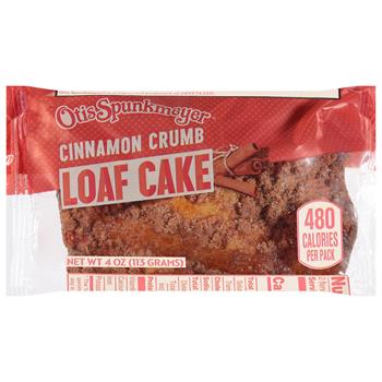 Otis Spunkmeyer Cinnamon Loaf Cake, 4 oz, 24/Box