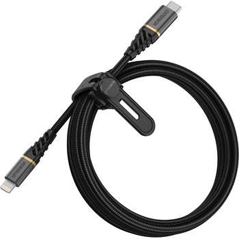 Otterbox Fast Charge Premium, Lightning/USB-C Data Transfer Cable, 6.56 ft, Black