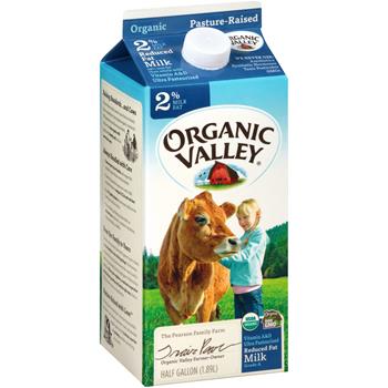 Organic Valley Ultra Pasteurized Reduced Fat Organic 2% Milk, 64 oz Carton, 3/Pack