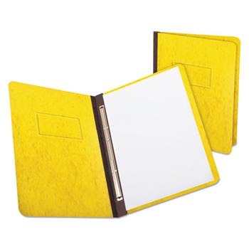 Oxford PressGuard Report Cover, Prong Clip, Letter, 3&quot; Capacity, Yellow