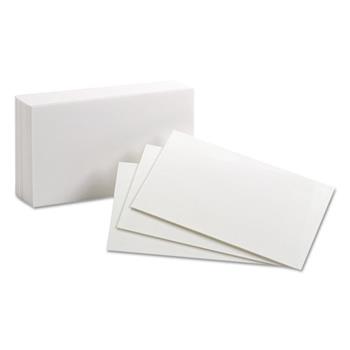 Oxford Index Cards, Unruled, 3 in x 5 in, White, 100 Cards/Pack