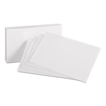Oxford Index Cards, Unruled, 4 in x 6 in, White, 100 Cards/Pack