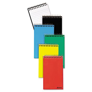 Ampad Wirebound Pocket Memo Book, Narrow Ruled, 3&quot; x 5&quot;, White Paper, 60 Sheets/Pad, 3 Pads/Pack