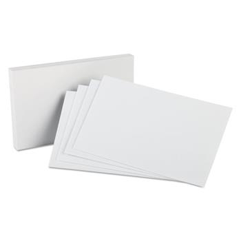 Oxford Index Cards, Unruled, 5 in x 8 in, White, 100 Cards/Pack