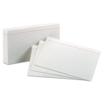 Oxford Index Cards, Ruled, 5 in x 8 in, White, 100 Cards/Pack