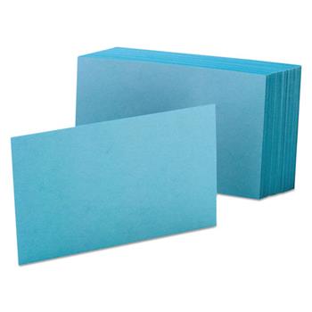 Oxford Index Cards, Unruled, 4 in x 6 in, Blue, 100 Cards/Pack