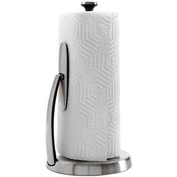 OXO Good Grips SimplyTear™ Paper Towel Holder, Stainless Steel, 6 17/20&quot;w x 6 17/20&quot;d x 12 9/10&quot;h
