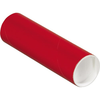 W.B. Mason Co. Colored Mailing Tubes, 2&quot; x 6&quot;, Red, 50/CS