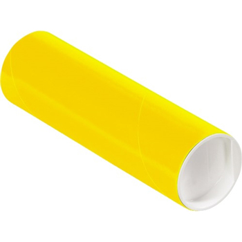 W.B. Mason Co. Colored Mailing Tubes, 2&quot; x 6&quot;, Yellow, 50/CS