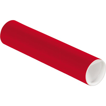 W.B. Mason Co. Colored Mailing Tubes, 2&quot; x 9&quot;, Red, 50/CS