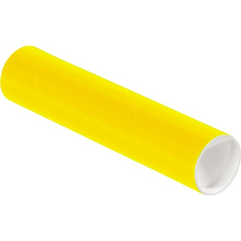 W.B. Mason Co. Colored Mailing Tubes, 2&quot; x 9&quot;, Yellow, 50/CS