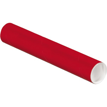 W.B. Mason Co. Colored Mailing Tubes, 2&quot; x 12&quot;, Red, 50/CS