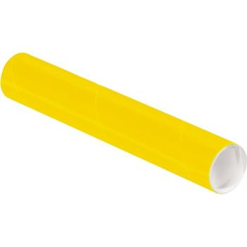 W.B. Mason Co. Colored Mailing Tubes, 2&quot; x 12&quot;, Yellow, 50/CS