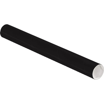 W.B. Mason Co. Colored Mailing Tubes, 2&quot; x 18&quot;, Black, 50/CS