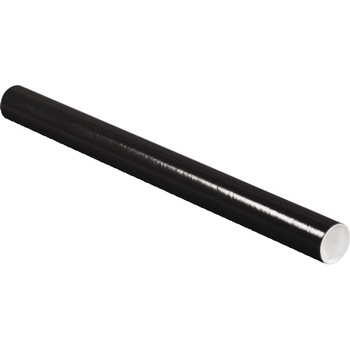 W.B. Mason Co. Colored Mailing Tubes, 2&quot; x 24&quot;, Black, 50/CS