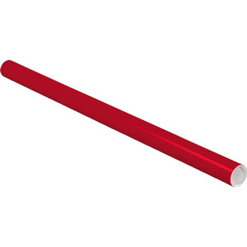 W.B. Mason Co. Colored Mailing Tubes, 2&quot; x 36&quot;, Red, 50/CS