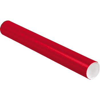 W.B. Mason Co. Colored Mailing Tubes, 3&quot; x 24&quot;, Red, 24/CS