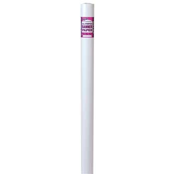 Pacon Banner Roll, 20 lb, 36 in x 75 ft, White