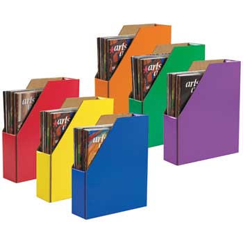 Classroom Keepers Magazine Holders, Assorted, 3-1/8&quot; x 10-1/4&quot; x 12-3/8&quot;, 6/PK