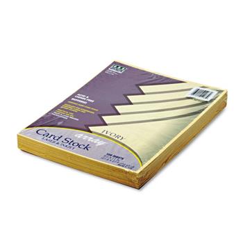 Pacon Array Card Stock, 65 lb, 8.5&quot; x 11&quot;, Ivory, 100 Sheets/Pack