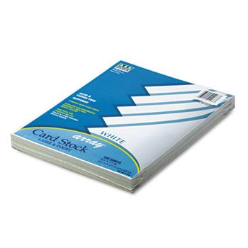 Pacon Array Card Stock, 65 lb, 8.5&quot; x 11&#39;, White, 100 Sheets/Pack