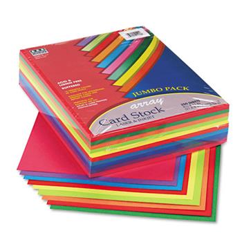 Pacon&#174; Array Card Stock, 65 lb, 8.5&quot; x 11&quot;, Assorted Lively Colors, 250 Sheets/Pack